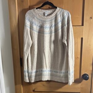 Vintage Josephine Chaus Beige Knit Sweater